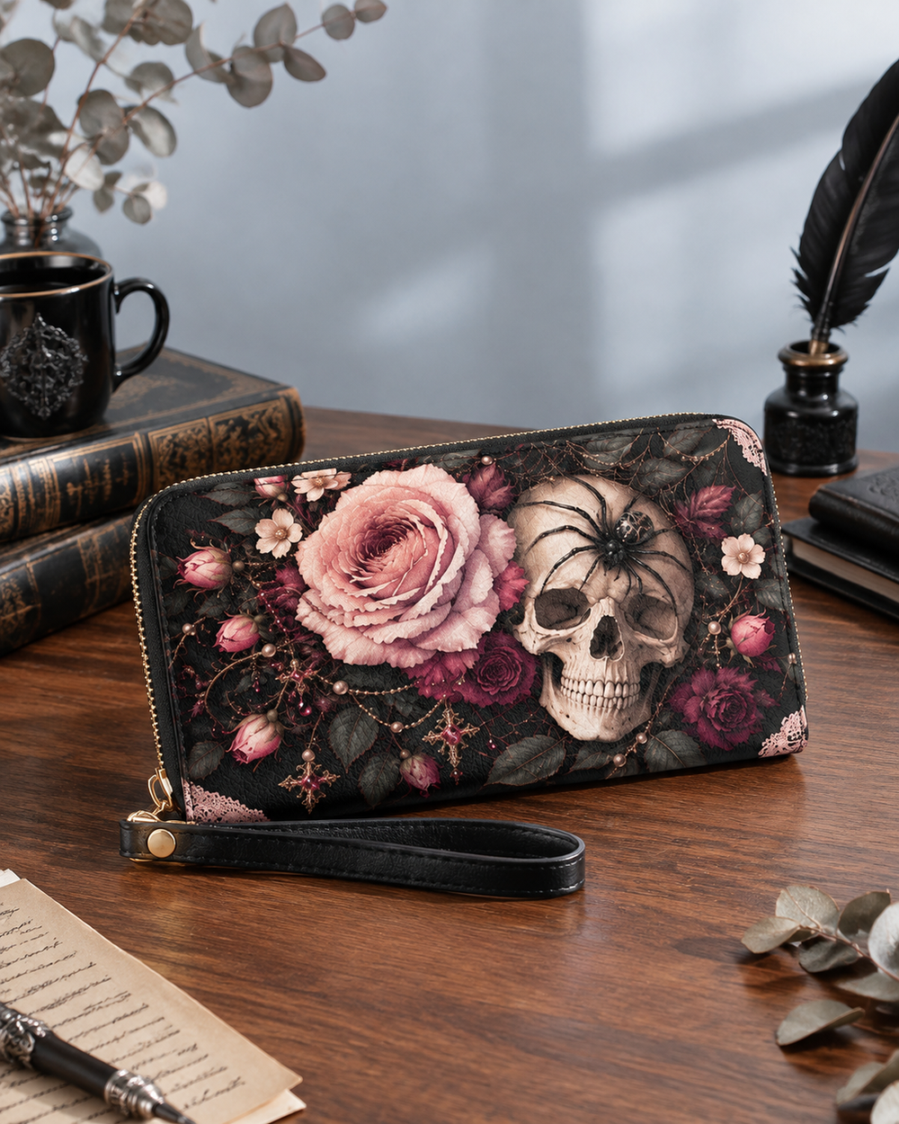 Widow’s Kiss Long Zip Wallet