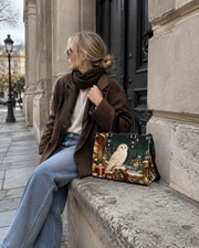 Nix Owl Leather Handbag