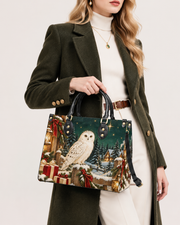 Nix Owl Leather Handbag