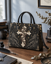Moonlit Relic Leather Handbag