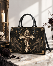 Moonlit Relic Leather Handbag