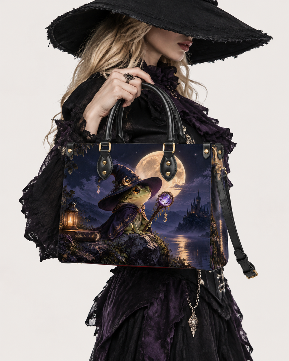 Toad Whisper Leather Handbag