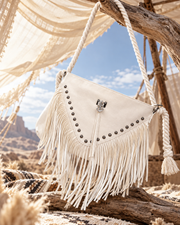 Salt Air Ivory Fringe Sling