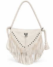 Salt Air Ivory Fringe Sling
