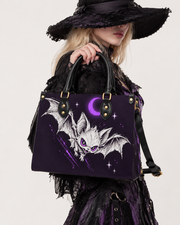 Night Wing Leather Handbag