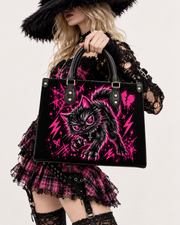 Pink Abyss Leather Handbag