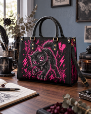 Pink Abyss Leather Handbag