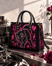 Pink Abyss Leather Handbag