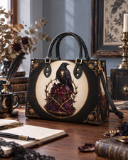 Raven Rite Leather Handbag
