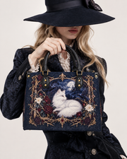 Vulpine Raven Leather Handbag