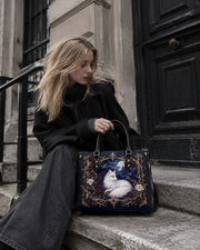 Vulpine Raven Leather Handbag