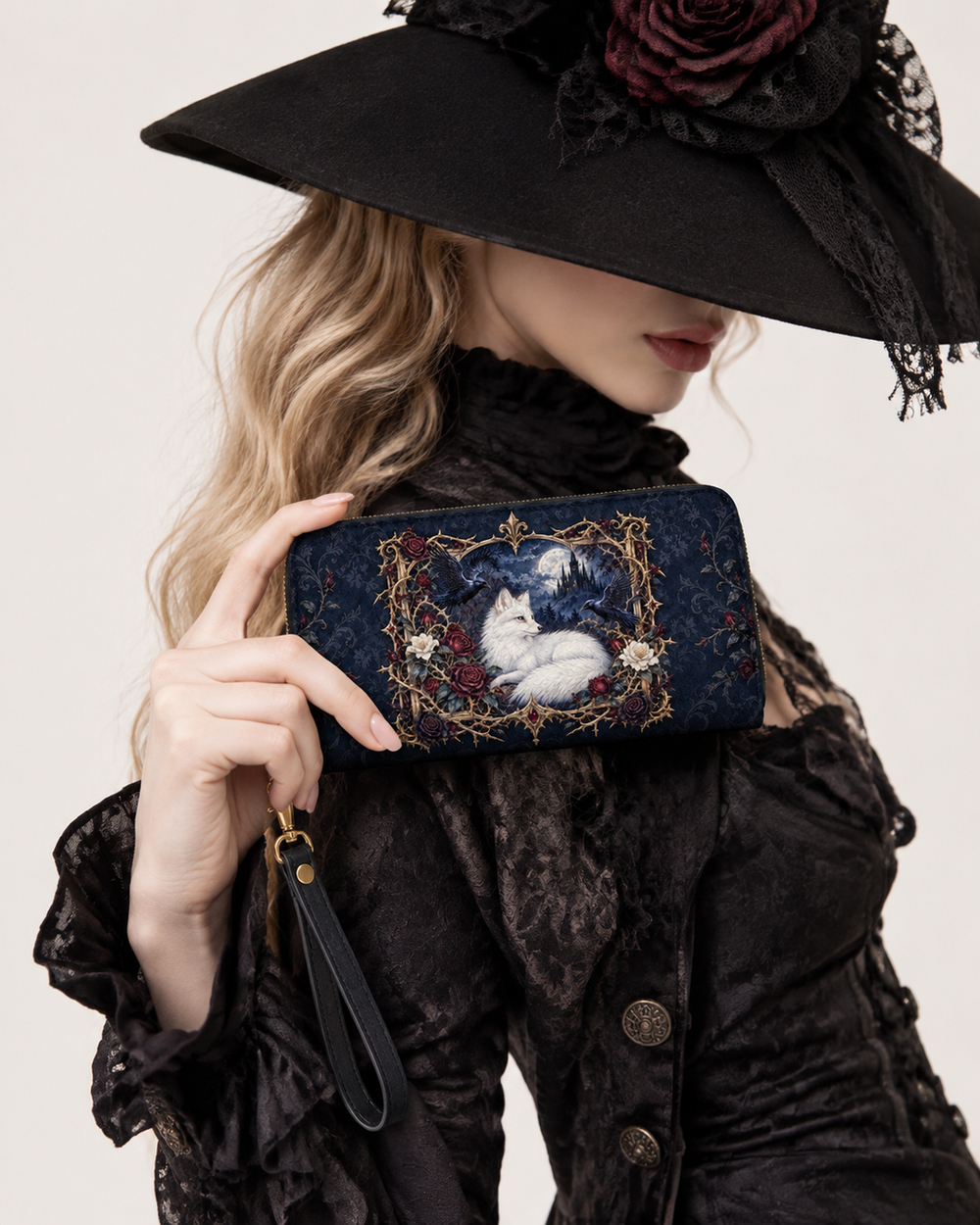 Vulpine Raven Long Zip Wallet