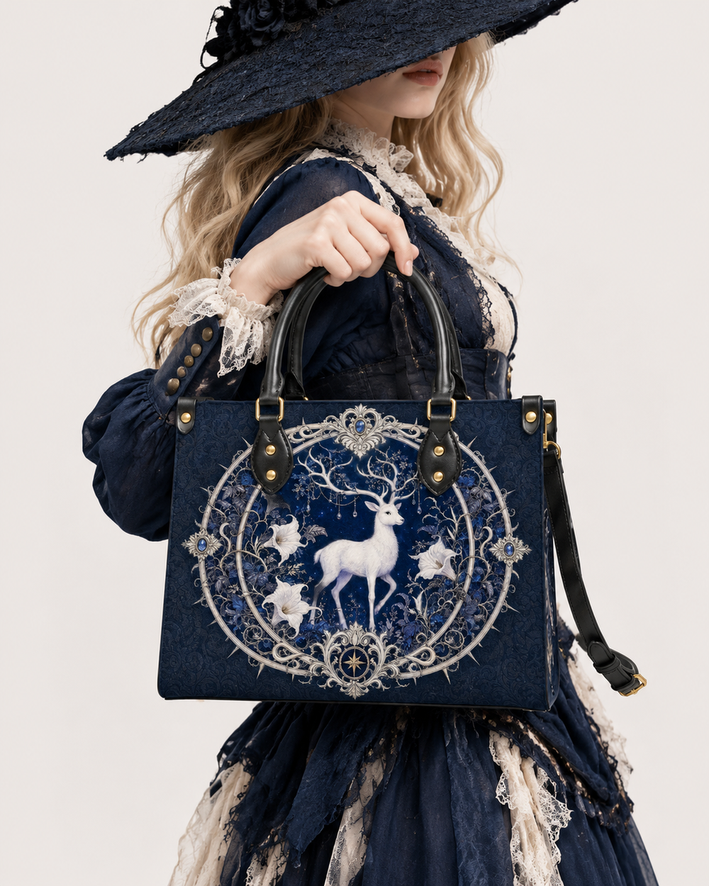 Stag Lumen Leather Handbag