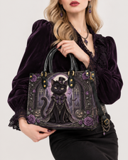 Vespercat Leather Handbag