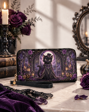 Vespercat  Long Zip Wallet