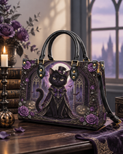 Vespercat Leather Handbag