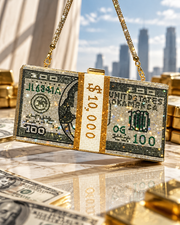 Luminous Wealth Statement Clutch