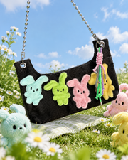 Sweet Fluffy Bunny Chain Crossbody