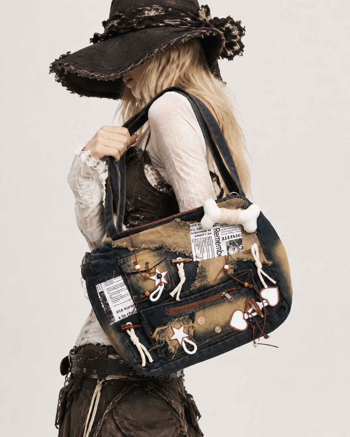 Aged Star Cowboy Tote