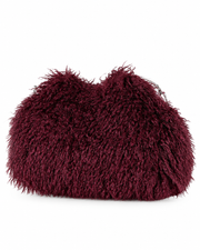 Wine Sunset Fluffy Curly Fur Bag