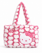 Pink Cloud Heart Fluff Statement Tote