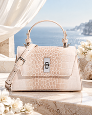 Opal Haze Mini Flap Handbag