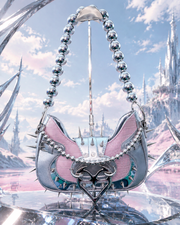 Pink Silver Chaos Bag