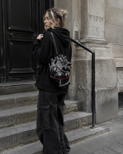 Bloody Dagger Heart Crossbody