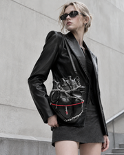 Bloody Dagger Heart Crossbody