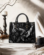 Night Serp Leather Handbag