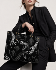 Night Serp Leather Handbag