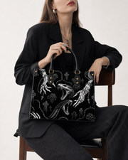Night Serp Leather Handbag