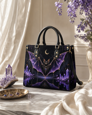 Gem Bat Leather Handbag