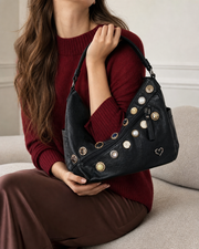 Vintage Button Crossbody