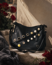 Vintage Button Crossbody