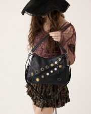 Vintage Button Crossbody