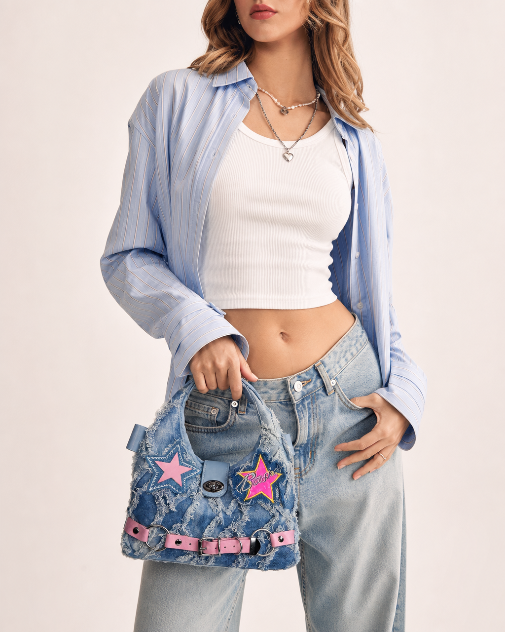 Badgal Denim Bag