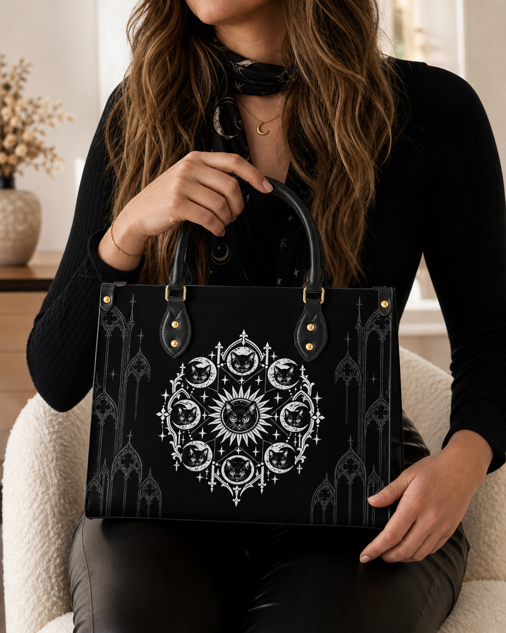 Starkitten Leather Handbag