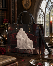 Ghost Lovers Leather Handbag