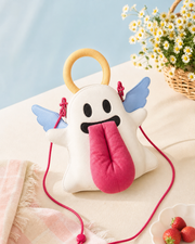 Trick-or-Treat Angel Halloween Tongue-Out Ghost Bag