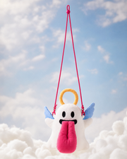 Trick-or-Treat Angel Halloween Tongue-Out Ghost Bag