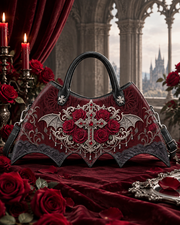 Crimson Covenant Bat Wing Bag