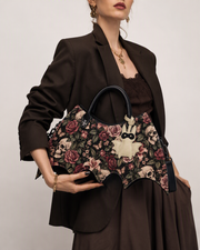 Floral Remains Bat Wing Bag