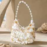 Coastal Pearl Shell Evening Bag