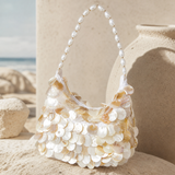 Coastal Pearl Shell Evening Bag