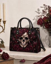 PearlSkull Leather Handbag