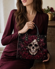 PearlSkull Leather Handbag