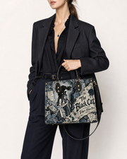 Black Cat Dual-Persona Tote