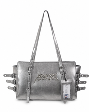 Silver Punk Harness Tote Purse