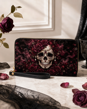 PearlSkull Long Zip Wallet